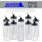 10 Pack Master Airbrush TB-008, 2.7oz Plastic Jar Bottles with 30° degrees Down Angle Adaptor Lid Assembly, Single-Action Siphon
